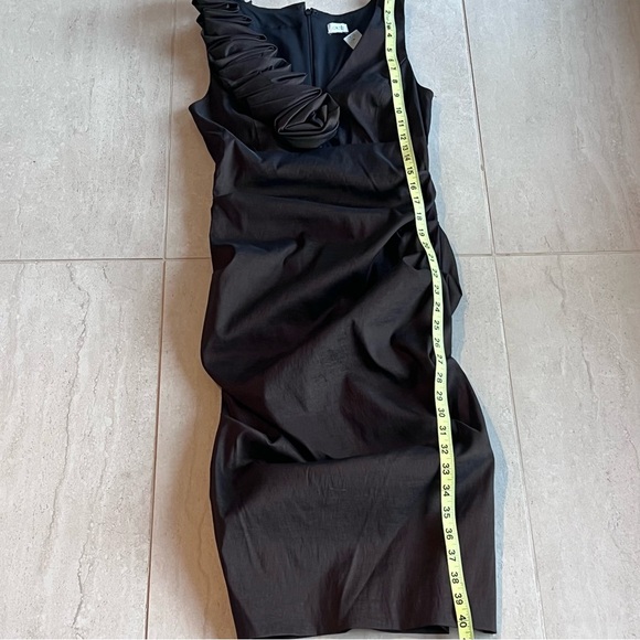 Vintage Cache Satin Bodycon Knee Length Dress Size 4 - Picture 6 of 7